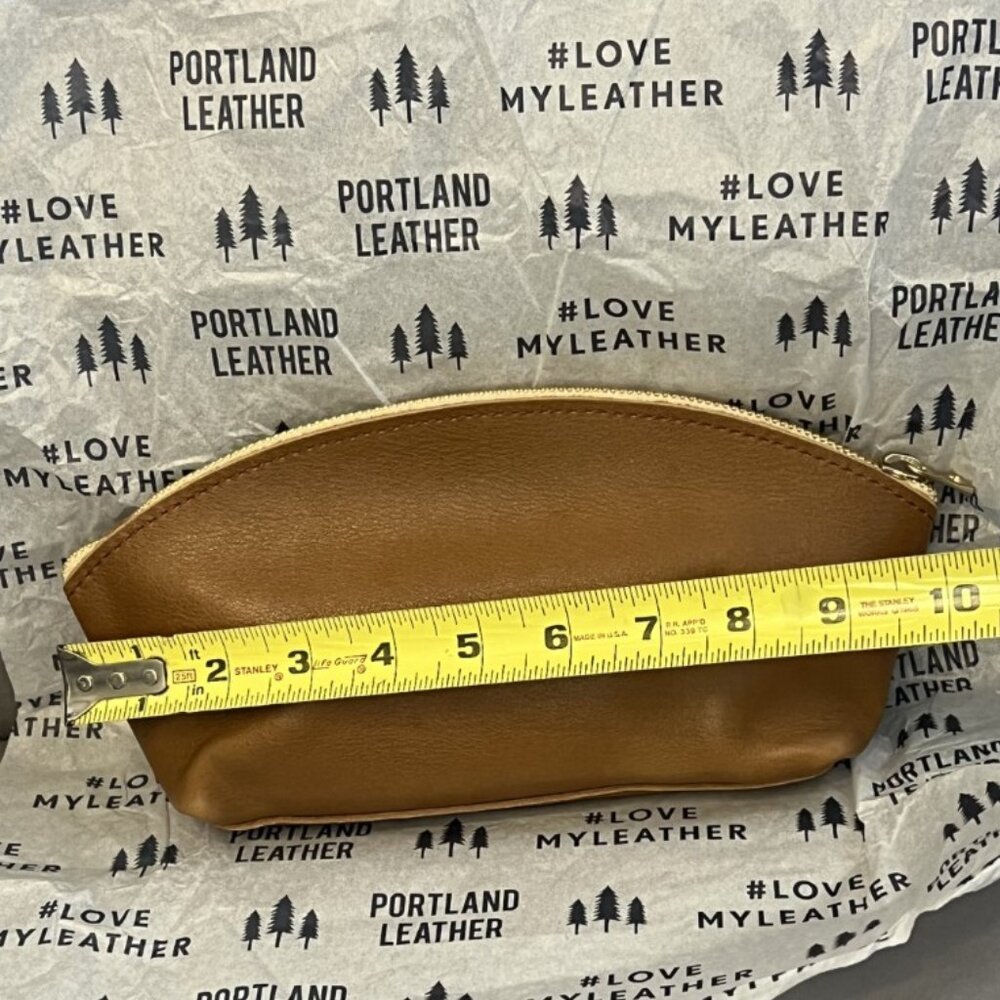 Portland Leather, Crossbody Tote, Dark Brown, w/Eclipse Bag & Keychain - Picture 14 of 15